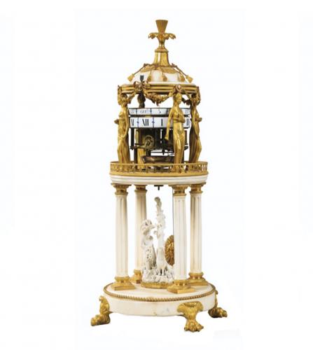  Louis XVI A Temple d'Amour clock