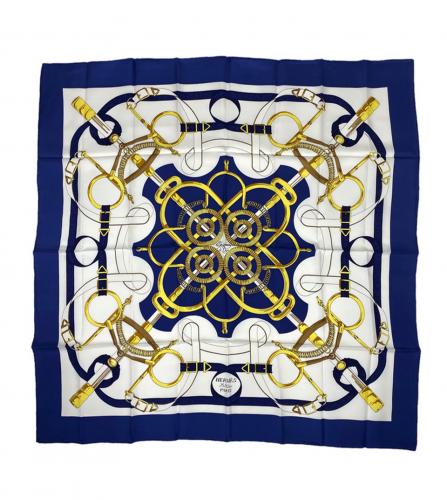 HERMES SILK SCARF EPERON D'OR