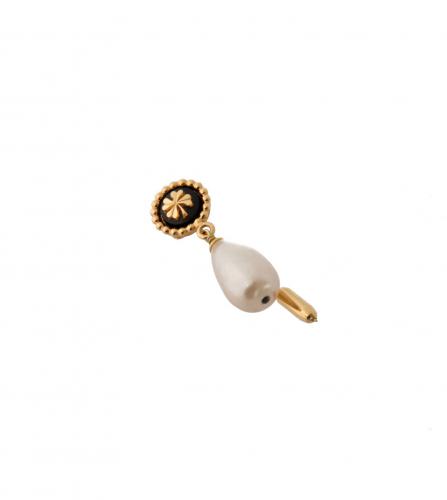 CHANEL CLOVER & PEARL PIN BROOCH