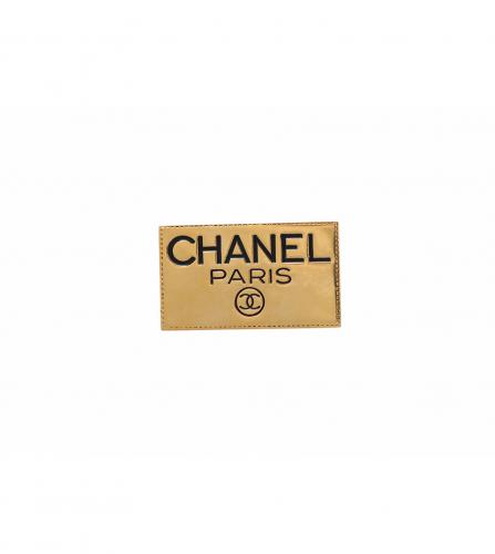 CHANEL GOLD TONE BROOCH