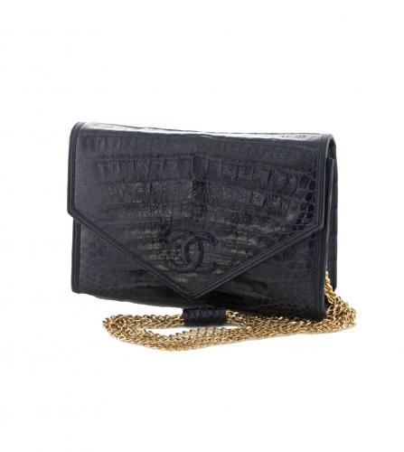 CHANEL CROCODILE EVENING BAG