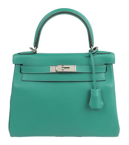 HERMES KELLY 28 EVERCOLOR VERT VERONE