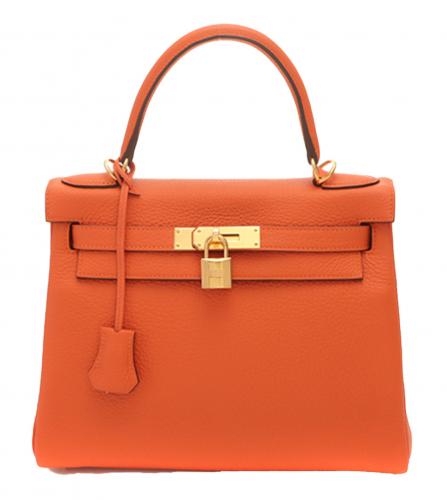 HERMES KELLY 28 TAURILLON CLEMENCE ORANGE