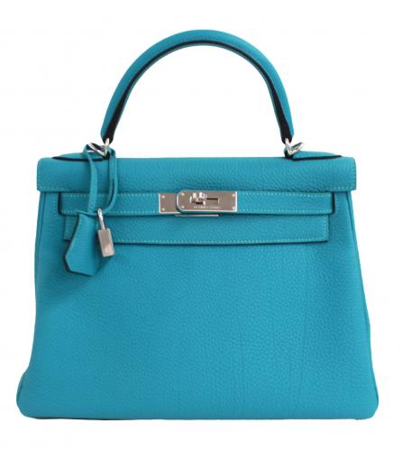 HERMES KELLY 28 TOGO TURQUOISE