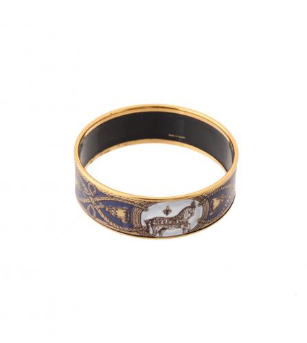 HERMES ENAMEL BANGLE