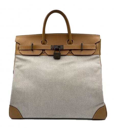 HERMES HAUT À COURROIES HAC 40 TOILE H