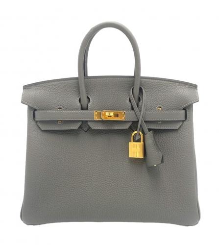 HERMES BIRKIN CARGO 25 TOILE ASH, SWIFT NATA