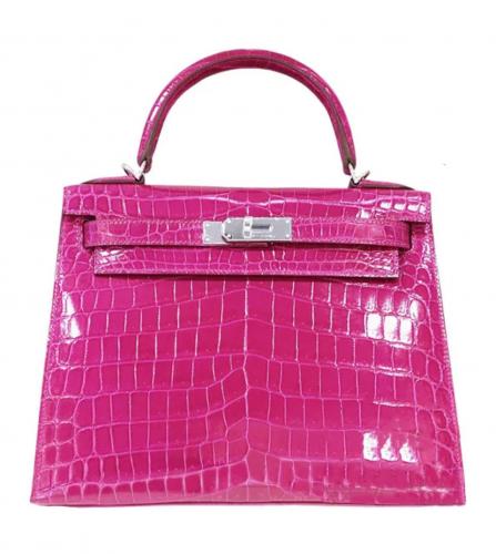 HERMES KELLY 28 SELLIER NILOTICUS ROSE SHEHERAZADE