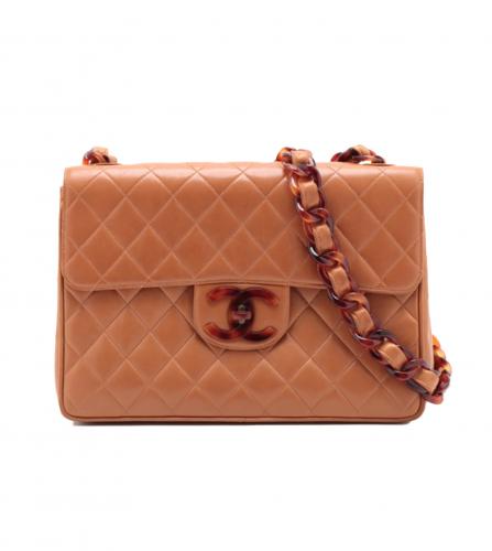 CHANEL MAXI FLAP BAG 30 BROWN