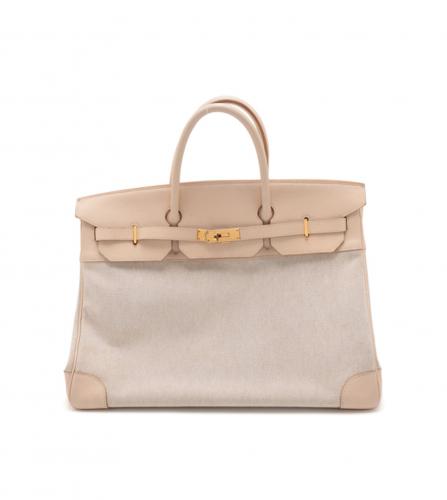 HERMES BIRKIN 40 TAURILLON CLEMENCE BEIGE