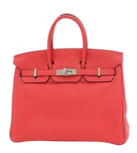 HERMES BIRKIN 25 TOGO ROUGE PIVOINE