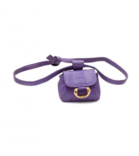 LOEWE PURPLE BELT POUCH