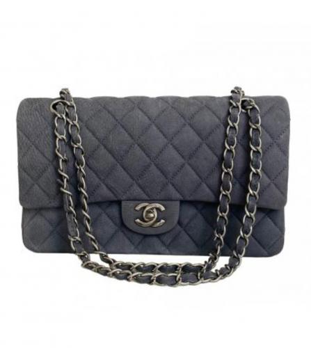 CHANEL FLAP BAG PURPLE GREY