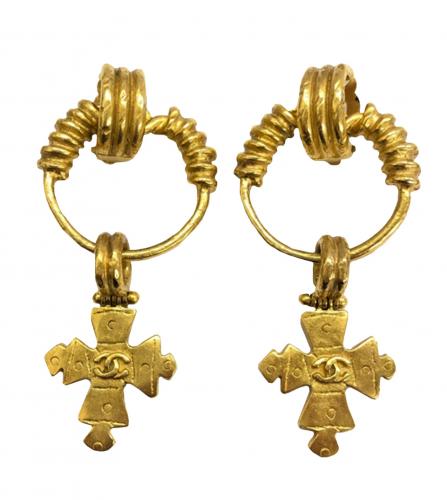 CHANEL GOLD EARRINGS