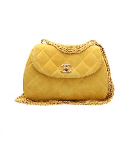 CHANEL YELLOW FLAP BAG