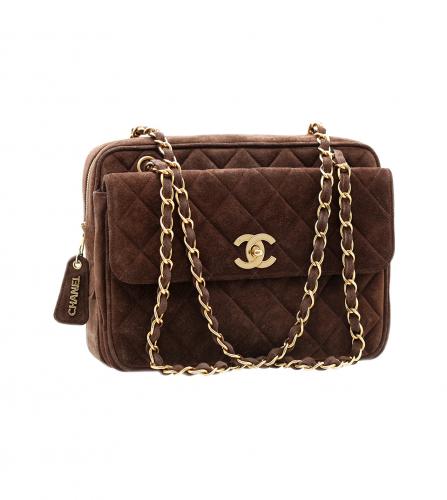 CHANEL BROWN FLAP BAG