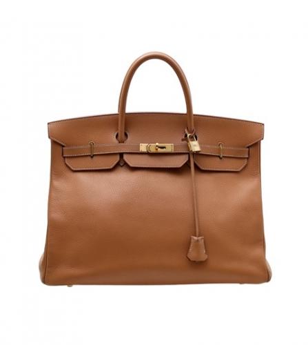 HERMES GOLD COURCHEVEL BIRKIN 40