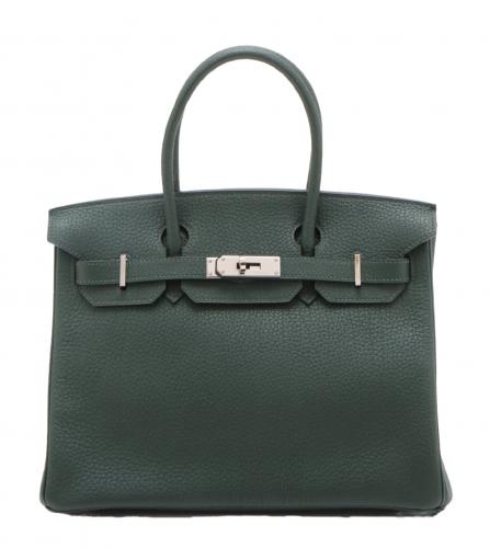 Hermes Birkin 30 Togo vert Foncé