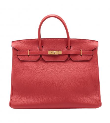 Hermes Birkin 40 Togo Rouge Casaque