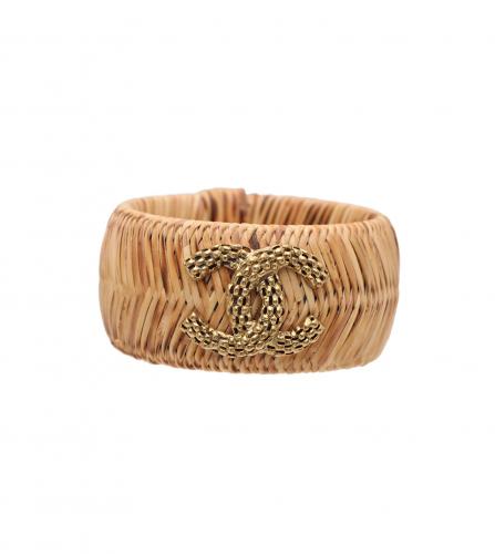 CHANEL  RAFFIA BANGLE