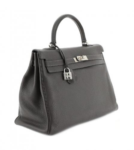 HERMES GRAPHITE TAURILLON KELLY 35