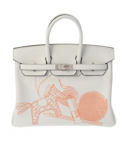 HERMES BIRKIN IN AND OUT 25 SWIFT BRON