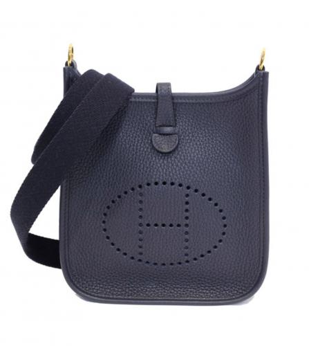 HERMES EVELYNE TPM TAURILLON CLEMENCE BLEU NUITS