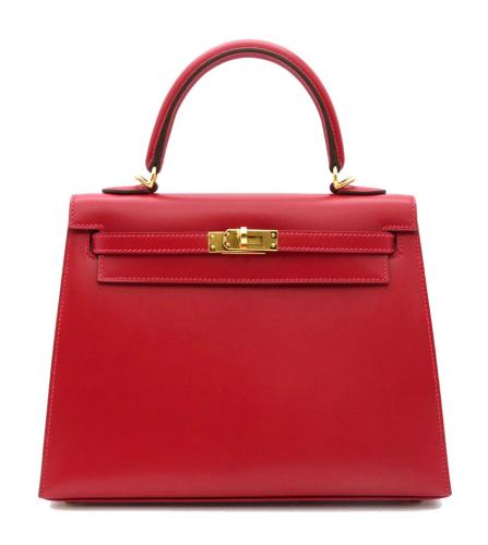 HERMES KELLY 25 TADELAKT ROUGE