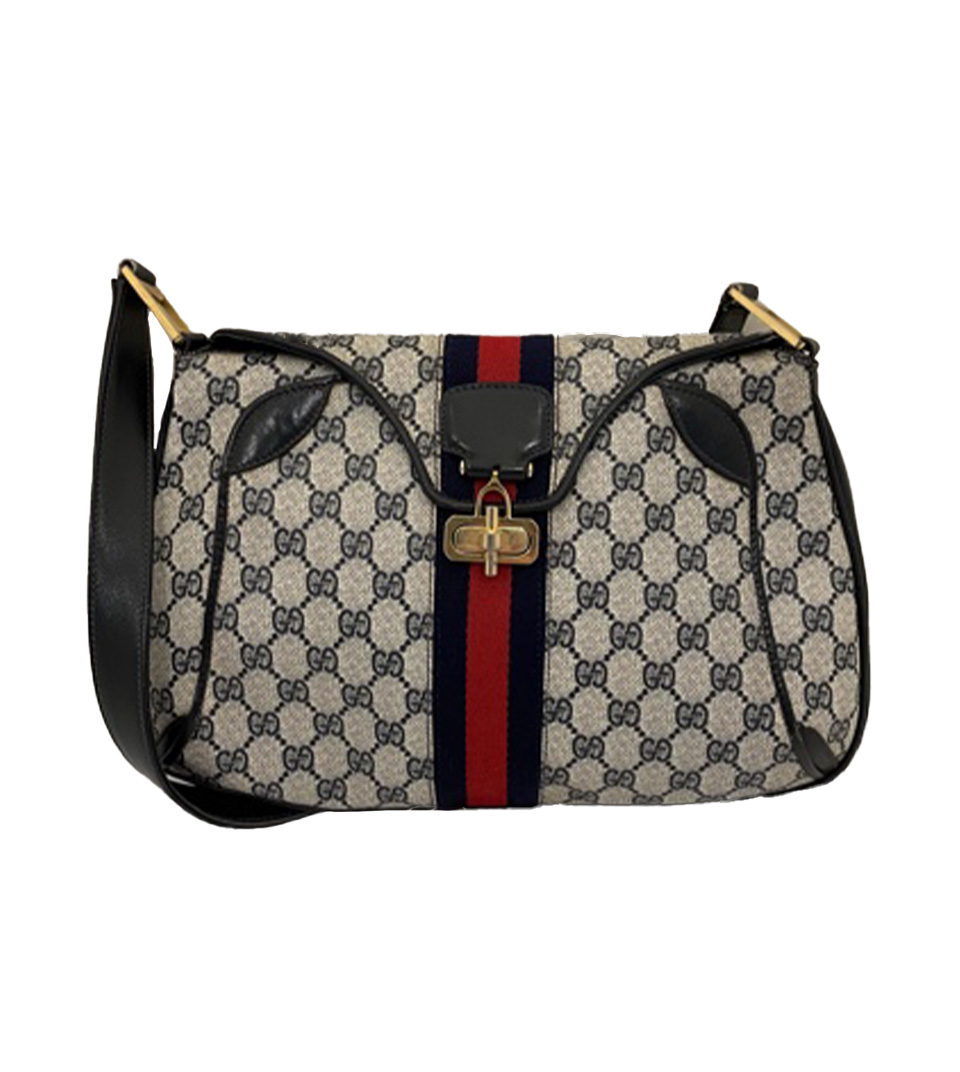 GUCCI MONOGRAM SHOULDER BAG VINTAGE PARIS