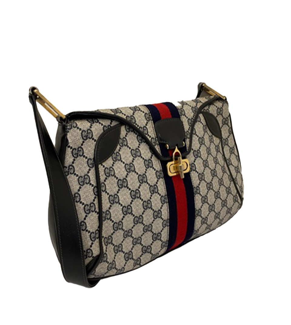 Vintage Gucci Monogram Shoulder Bag