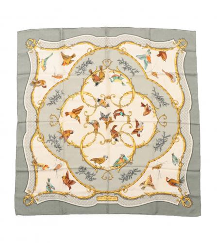 HERMES SILK SCARF LA CLE DES CHAMPS