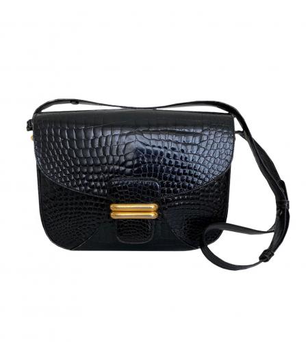 DELVAUX CROCO SHOULDER