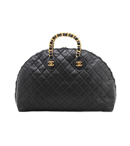 CHANEL BLACK BOSTON BAG