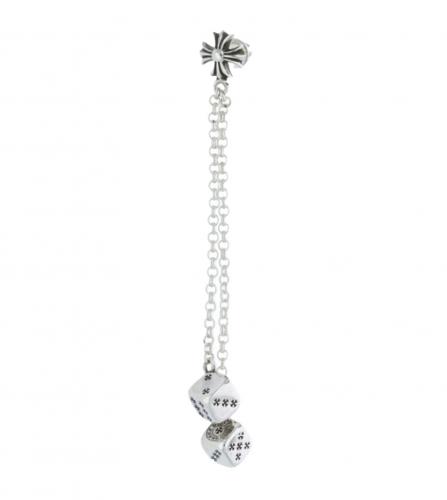 CHROME HEARTS DICE DOUBLE EARRING