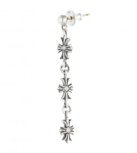 CHROME HEARTS ECH TRIPLE DROP EARRING