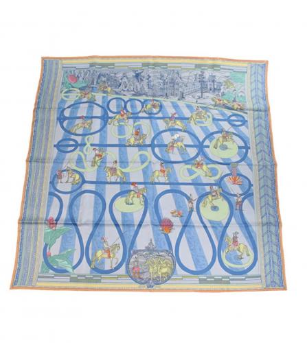 HERMES SILK SCARF 90 PASSADES ET SERPENTINES