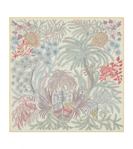 HERMES SILK SCARF 90 LE JARDIN DES PEINTRES