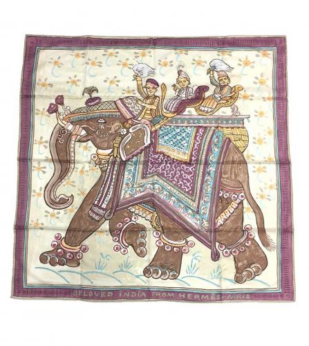 HERMES SILK SCARF 90 BELOVED INDIA