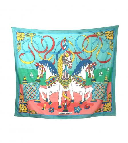 HERMES COTTON SCARF 170 × 150