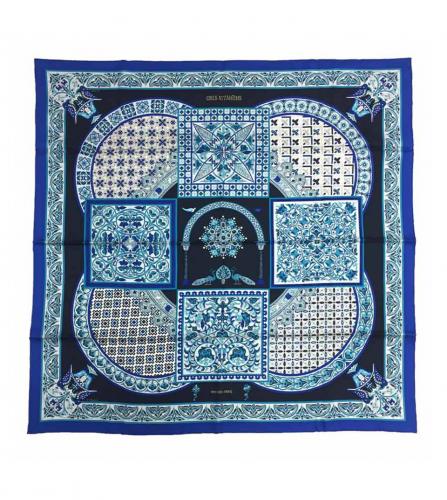 HERMES SILK SCARF 90 CIELS BYZANTINS