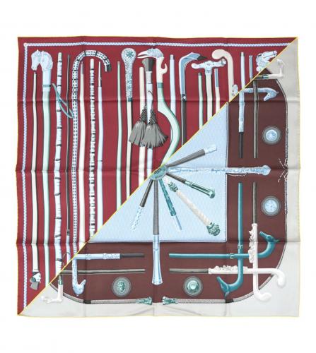 HERMES SILK SCARF 90 CANNES ET CANNES