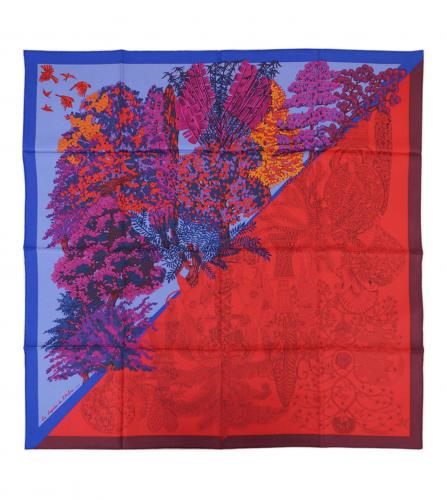 HERMES SCARF 90 LES LEGENDES DE L'ARBRE COLORIAG