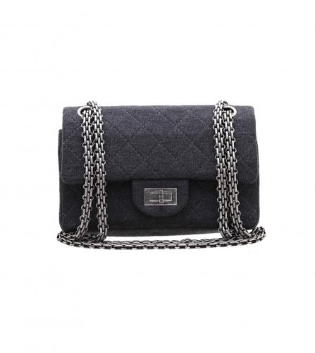 CHANEL 2.55 GREY HANDBAG