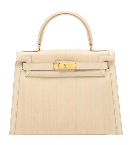 HERMES KELLY 28 CRINOLIN WHITE