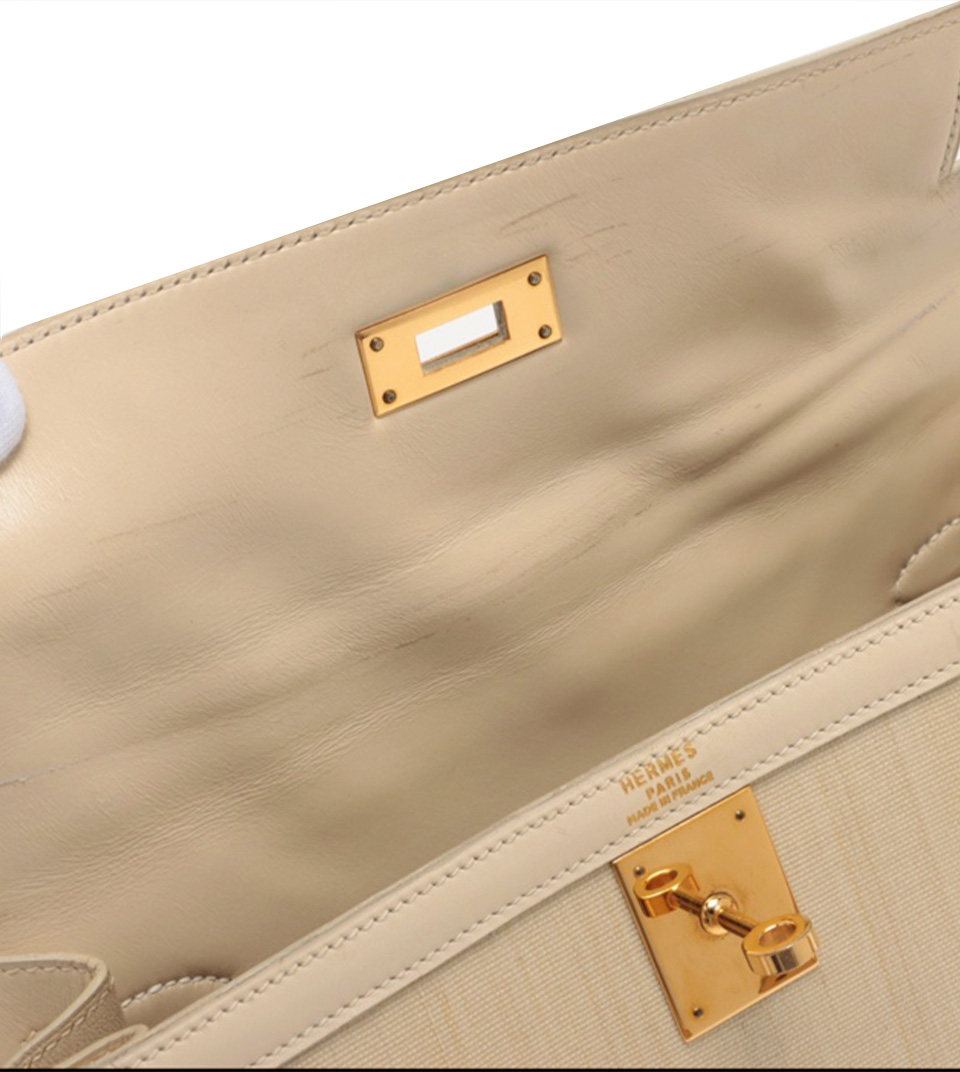 HERMES KELLY 28 CRINOLIN WHITE