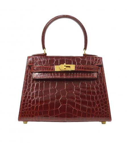 HERMES MINI KELLY 20 ALLIGATOR BAG