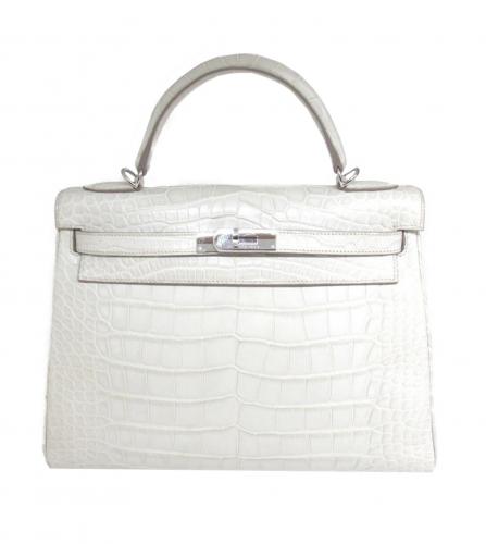 Exceptional Hermès Vintage Mini Kelly Sellier Bag Satin and Doblis