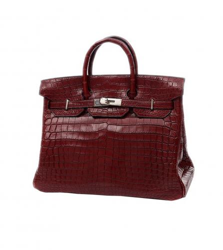 HERMES HAUT A COURROIES HAC 32 RED BAG VINTAGE PARIS