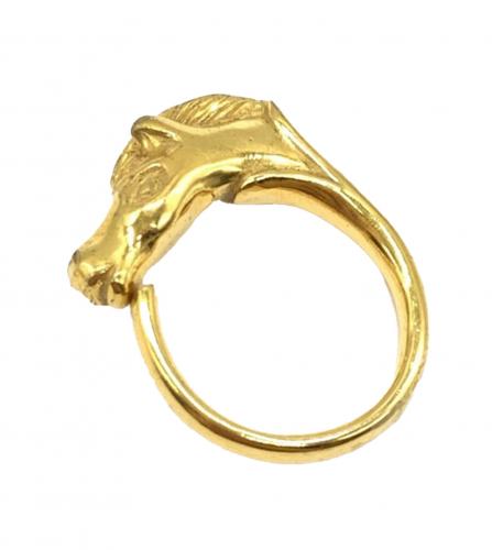 HERMES CHEVAL HORSE HEAD RING