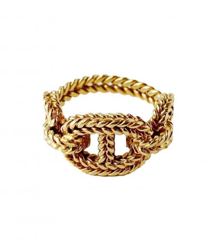 HERMES VENDOME GOLD RING